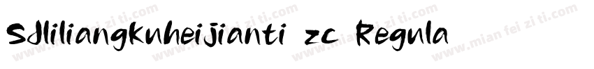 SJliliangkuheijianti zc Regular字体转换